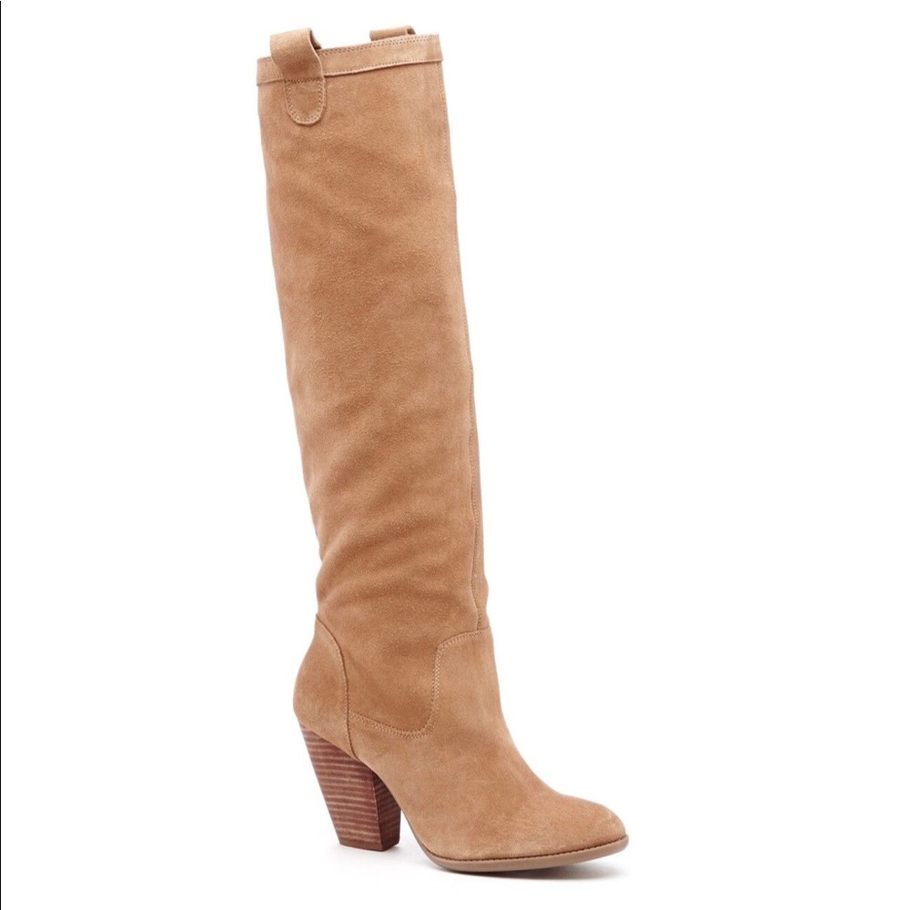 Sole Society Rumer Slouchy Boots Suede Leather